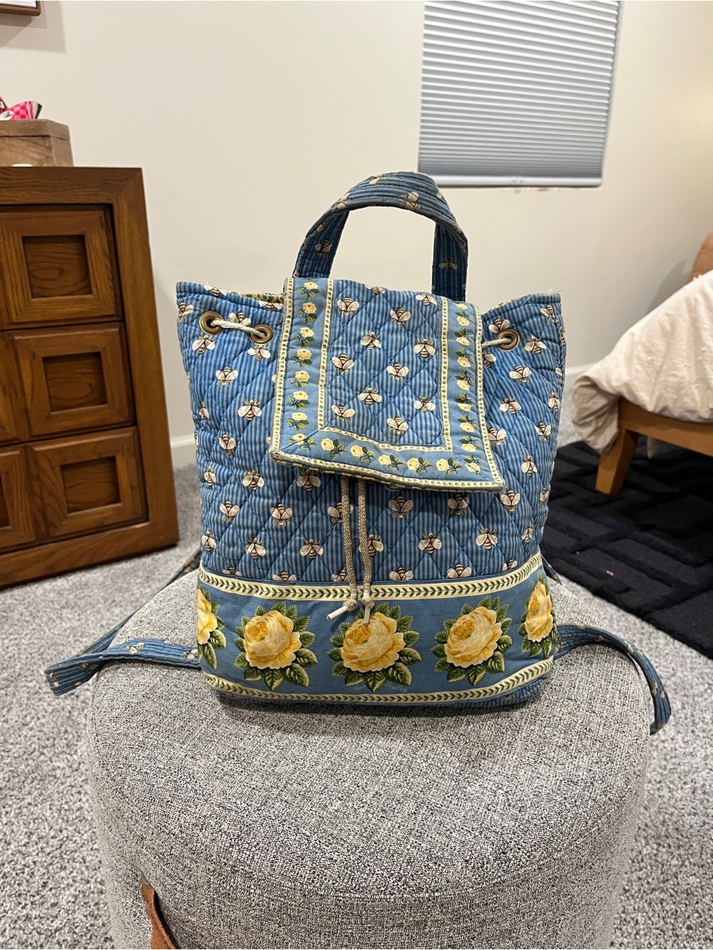 Vera Bradley Bees drawstring Backpack